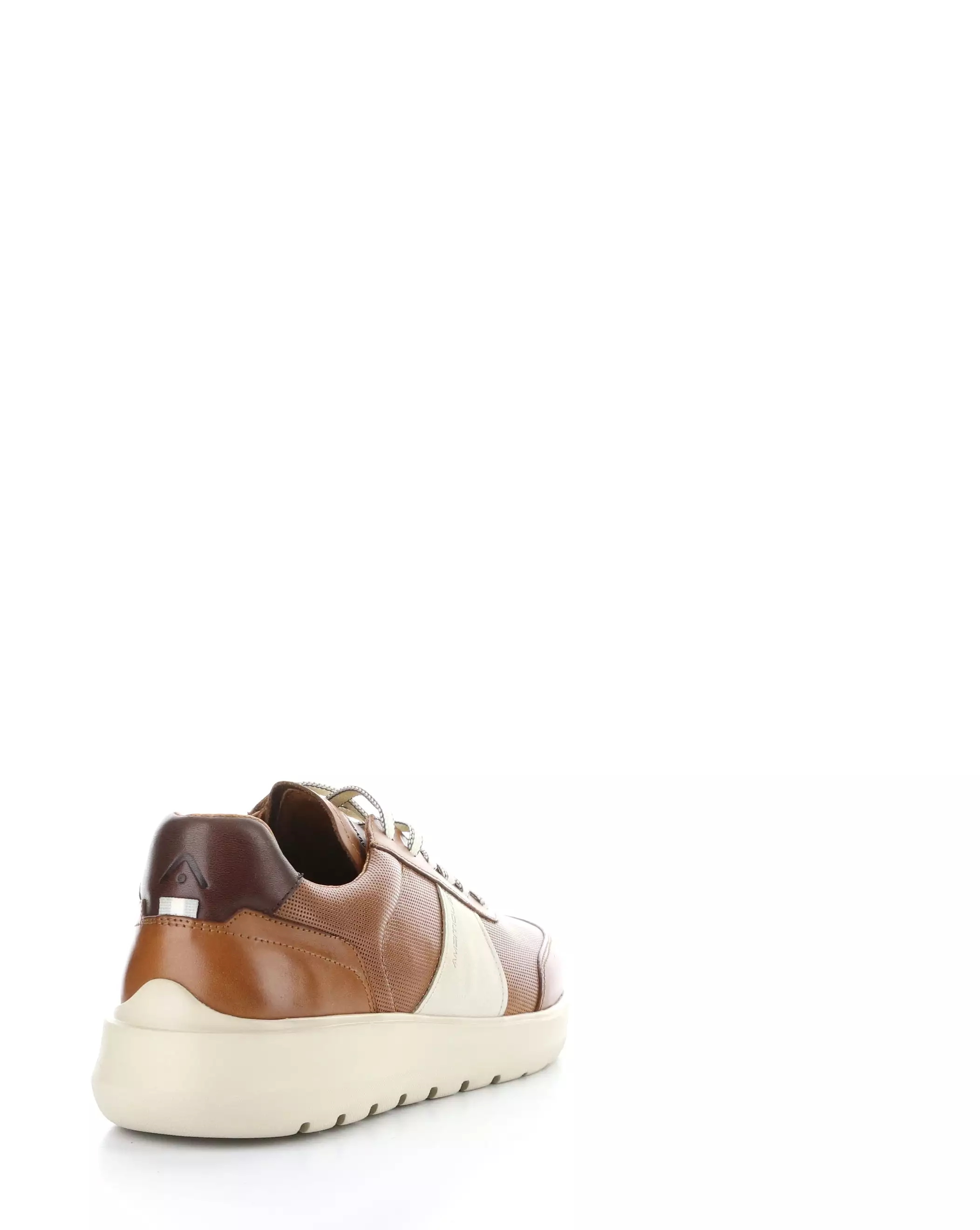 12863 COGNAC/BEIGE Lace-up Shoes