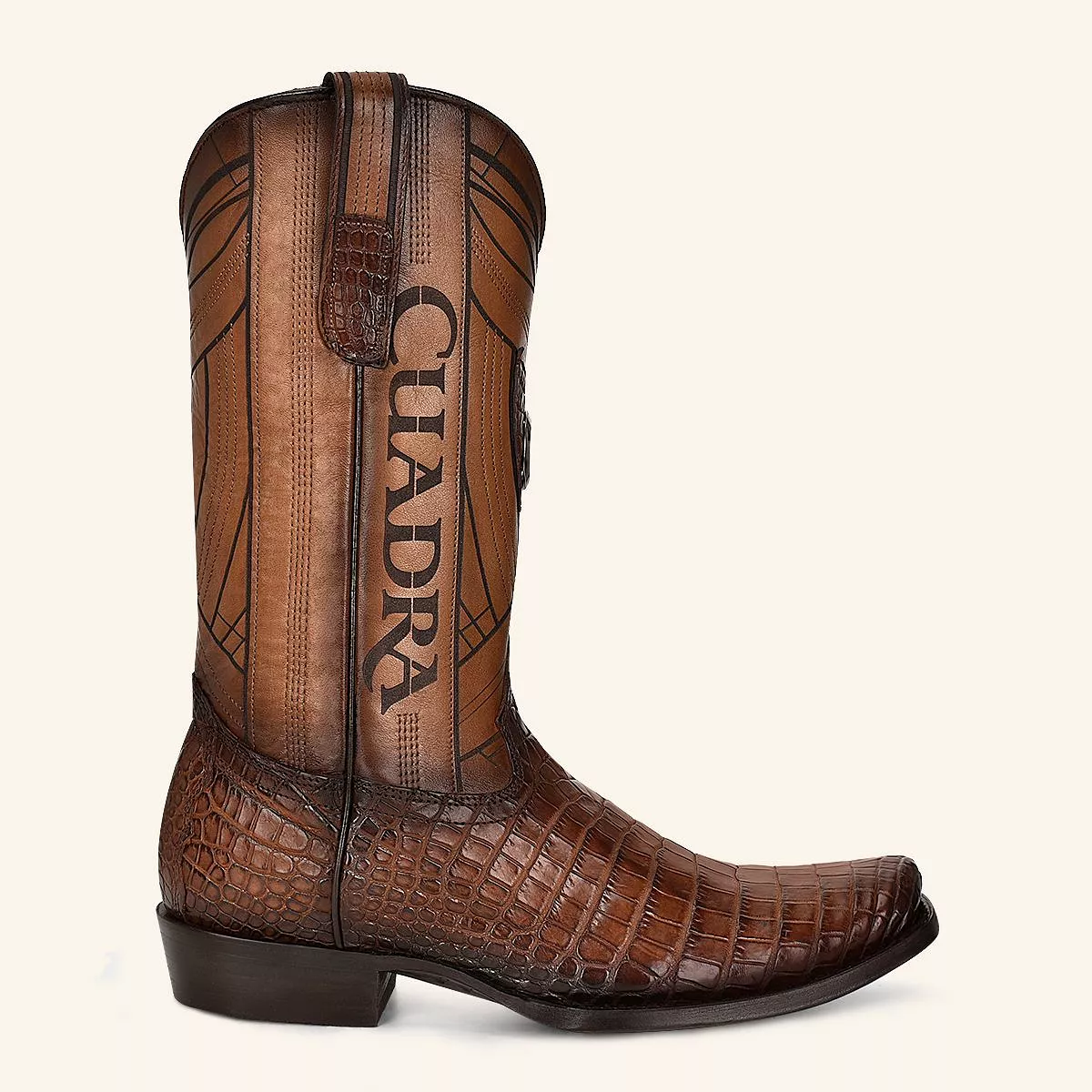 1J2PMB - Cuadra brown western cowboy moreleti leather boots for men