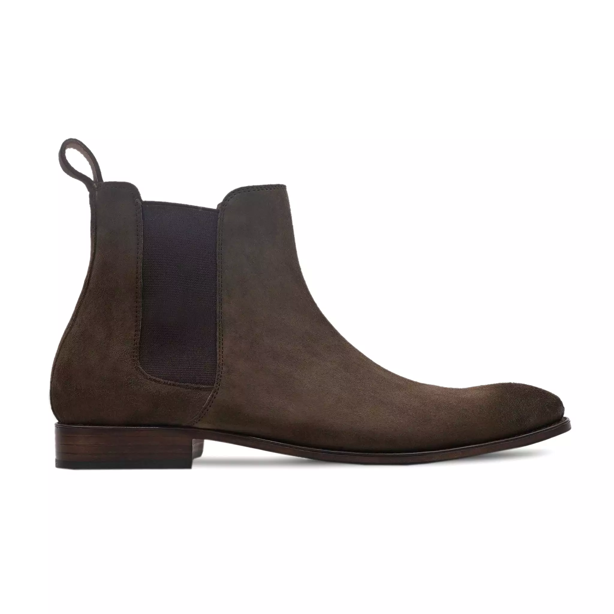 AALST - DARK BROWN KID SUEDE CHELSEA