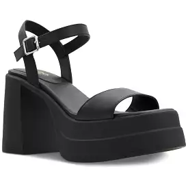 Aldo Womens TAINA Leather Ankle Strap Platform Sandals