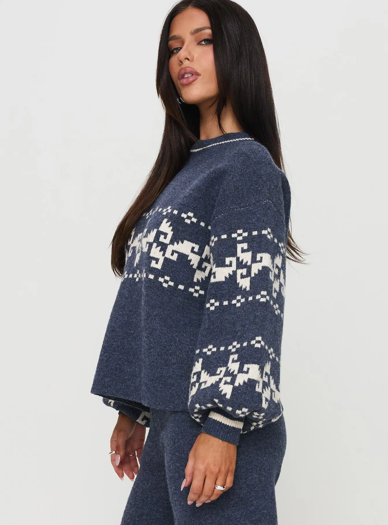 Alpine Sweater Navy / Cream