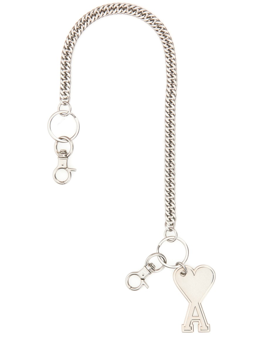 AMI PARIS    AMI DE COEUR CHAIN KEYCHAIN