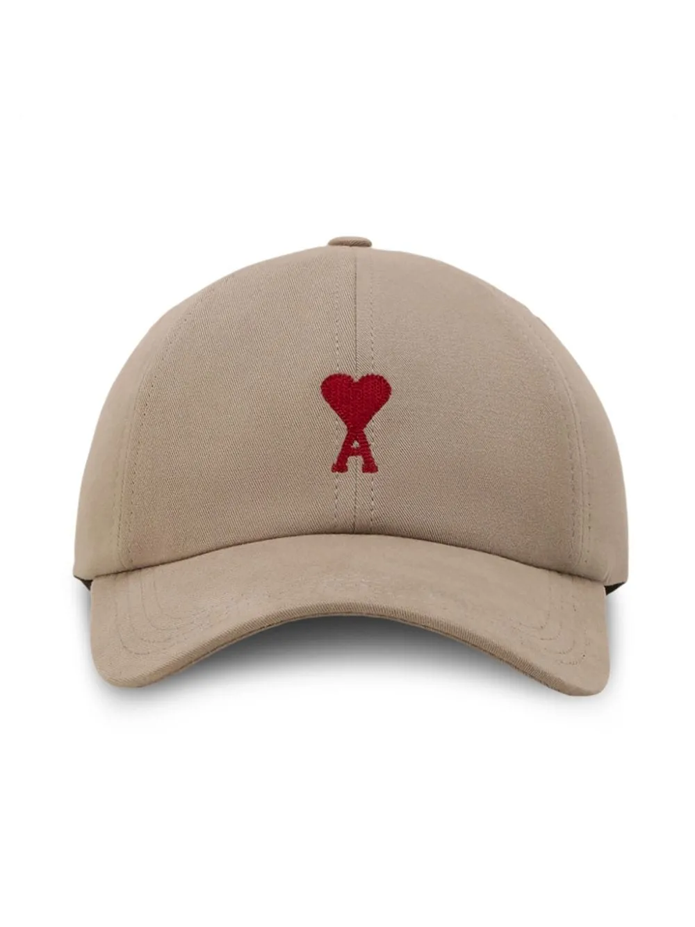 AMI Paris - Casquette beige brodée Ami de Coeur