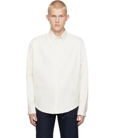 AMI PARIS Off-White Ami de Coeur Boxy Fit Shirt