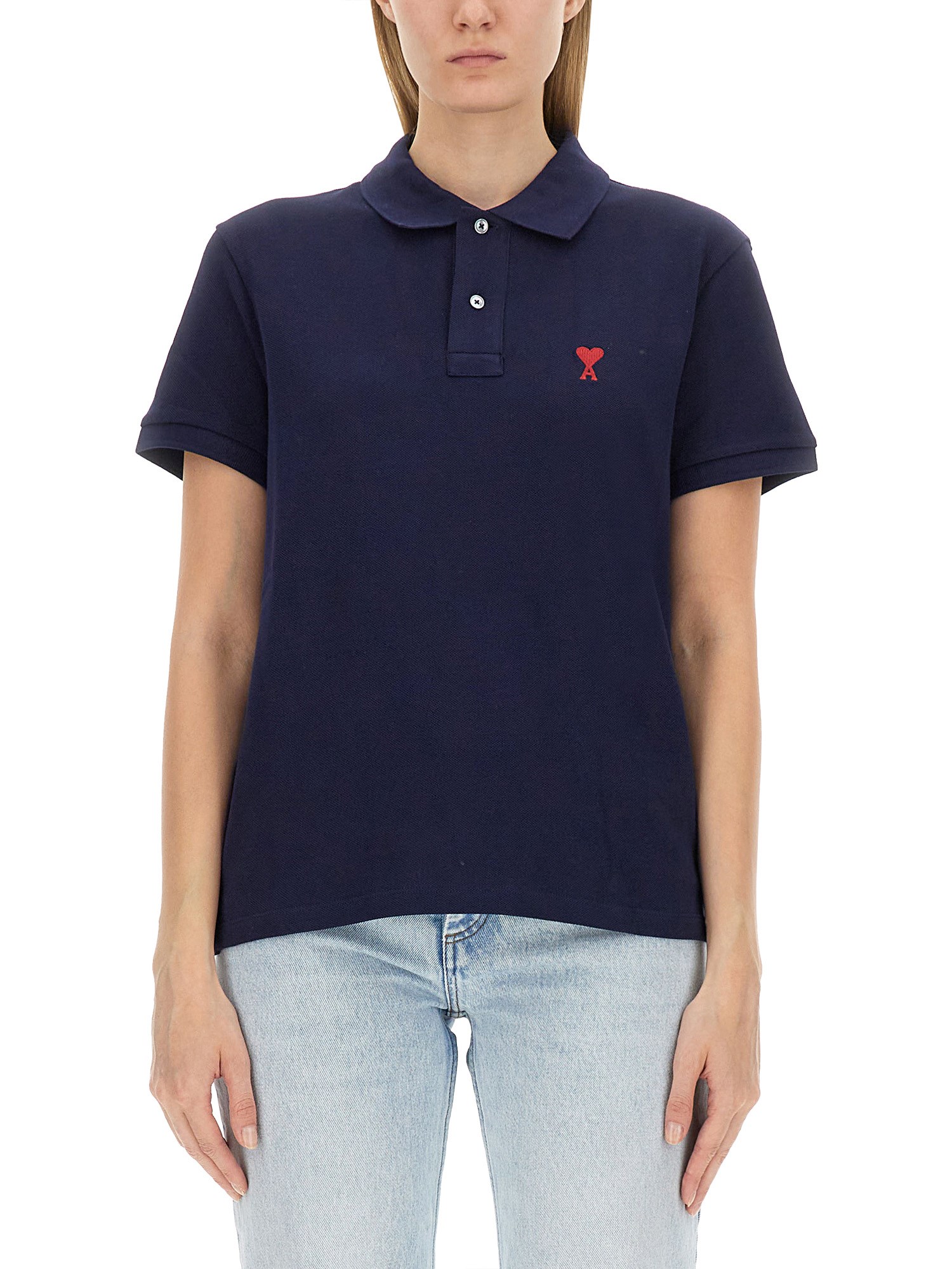 AMI PARIS    POLO WITH LOGO