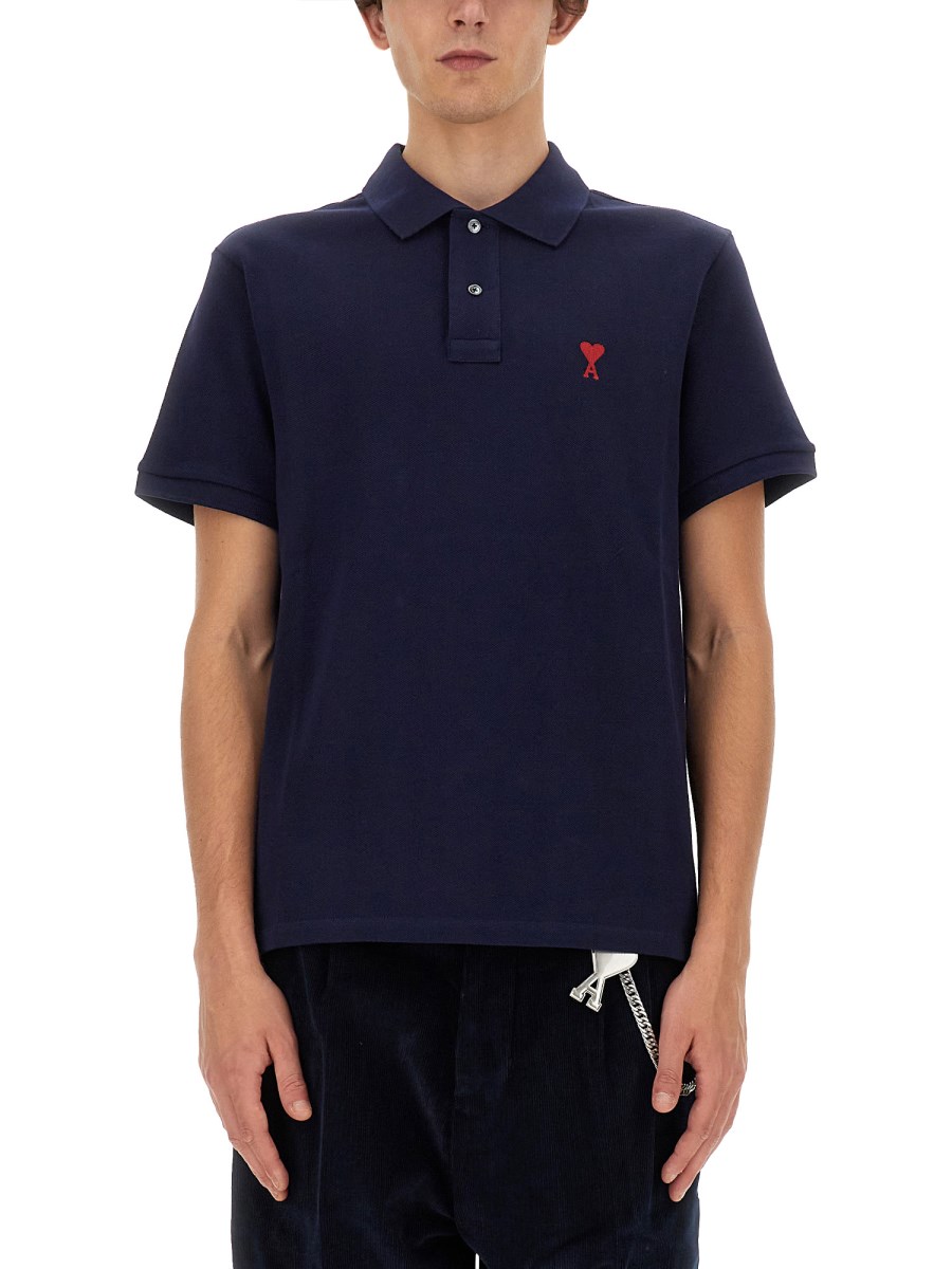 AMI PARIS    POLO WITH LOGO