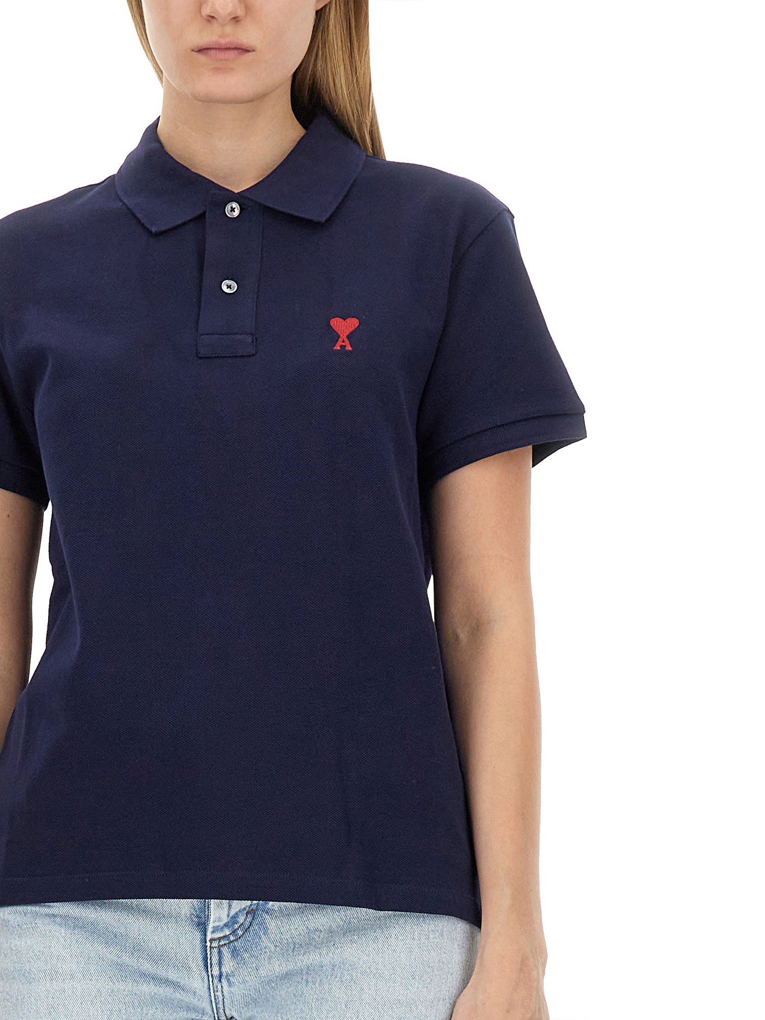 AMI PARIS    POLO WITH LOGO