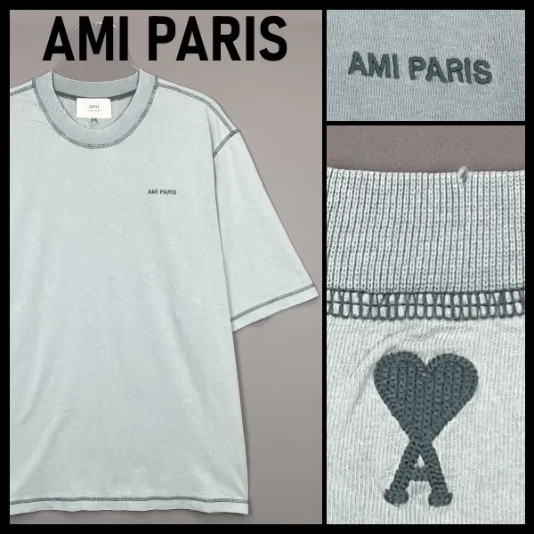 AMI PARIS  |Street Style Logo Designers T-Shirts