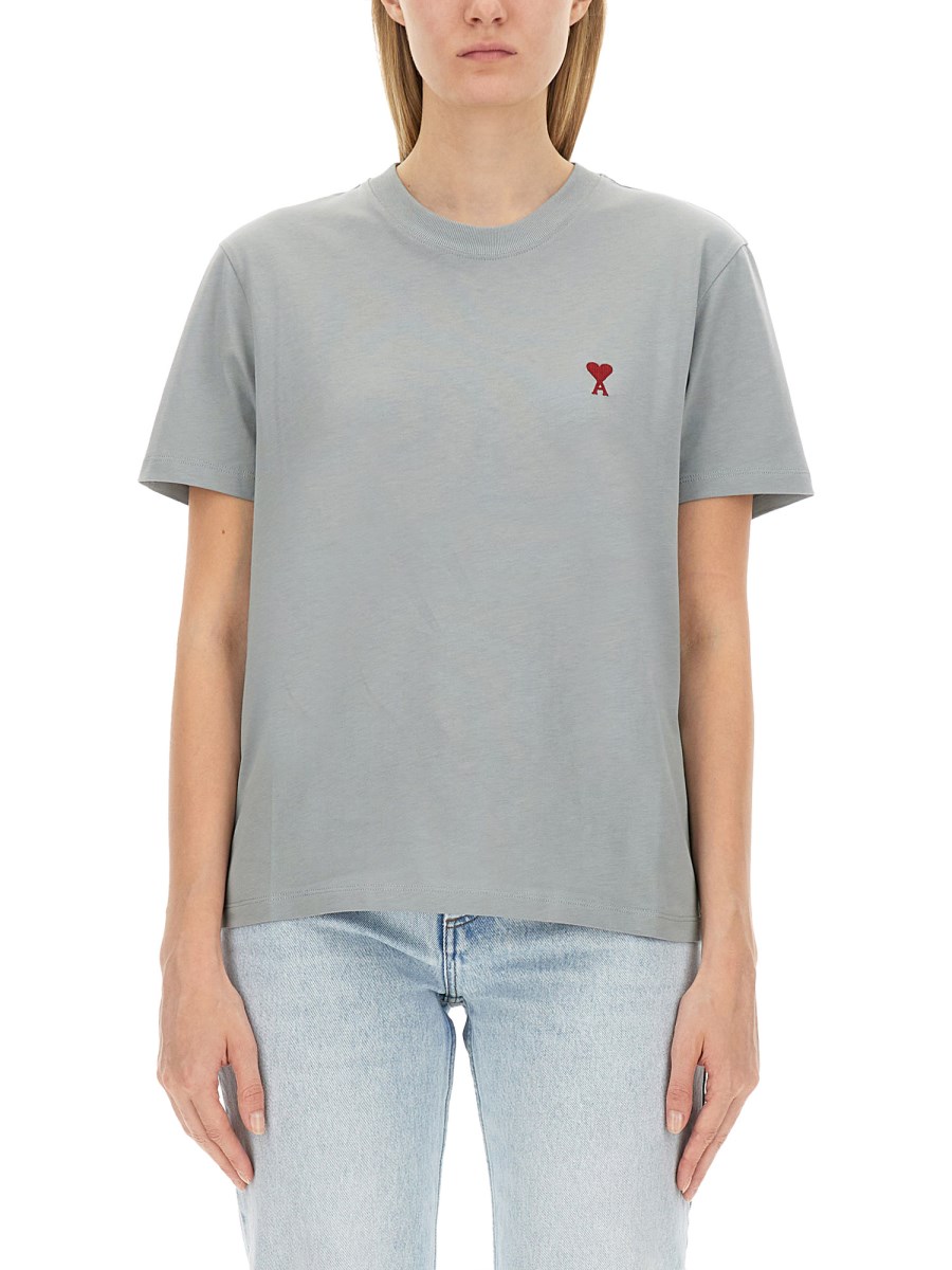 AMI PARIS    T-SHIRT WITH LOGO