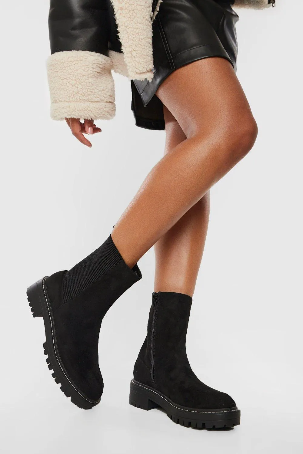 Ankle Detail Chelsea Boots