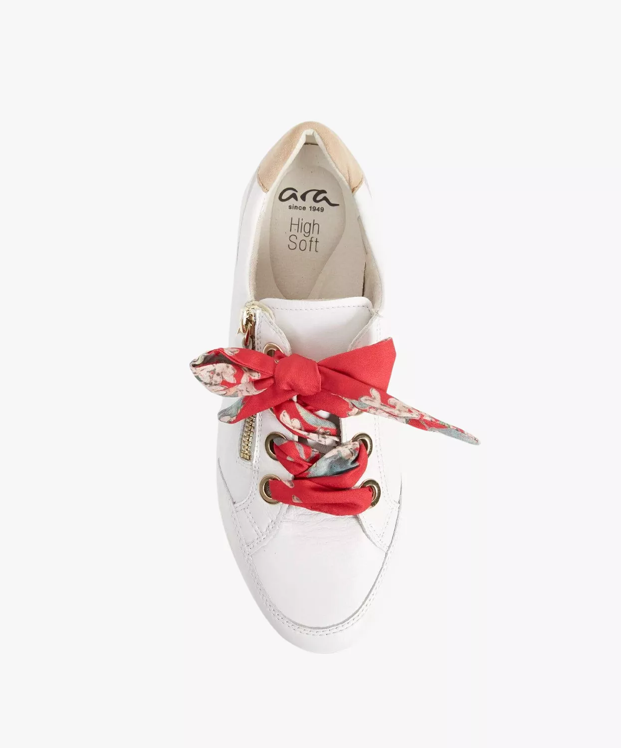 Ara Osaka High Soft White Sneakers