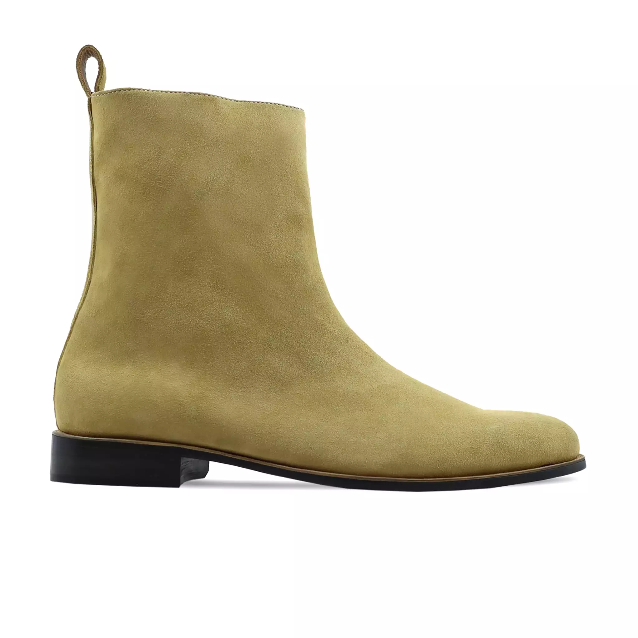 Aven - Men's Camel Kid Suede Chelsea Boot