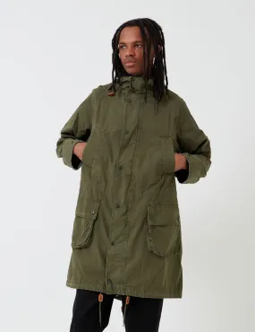 Barbour x Engineered Garments Washed Highland Parka - Olive