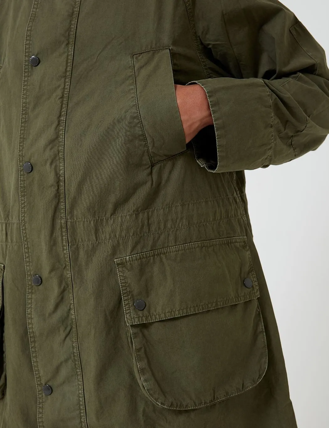 Barbour x Engineered Garments Washed Highland Parka - Olive