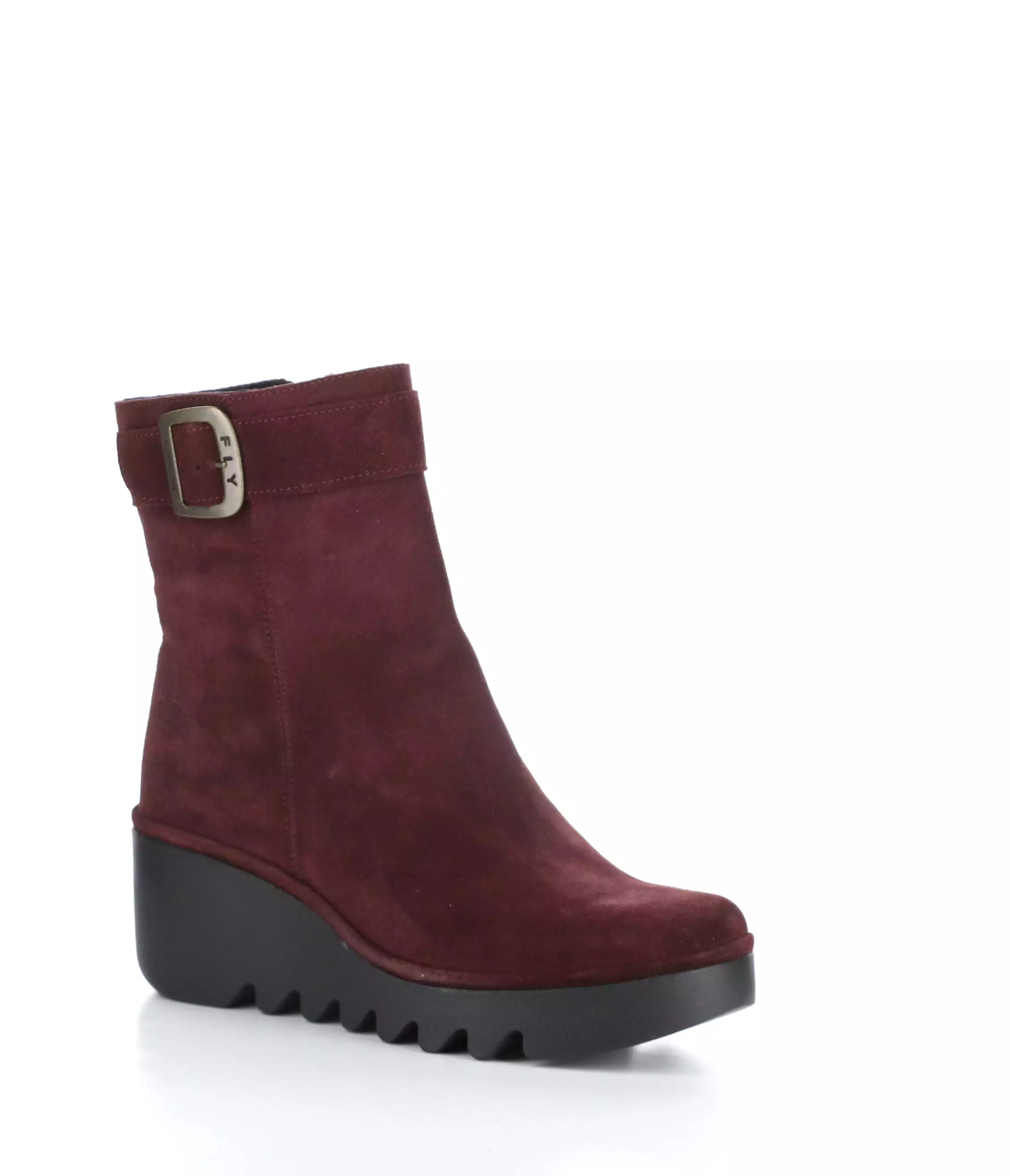 BEPP396FLY 001 WINE Round Toe Boots