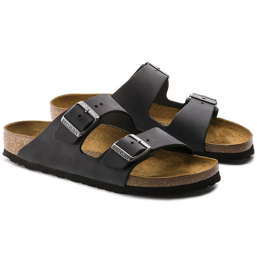 Birkenstock Arizona - Black Oiled Leather