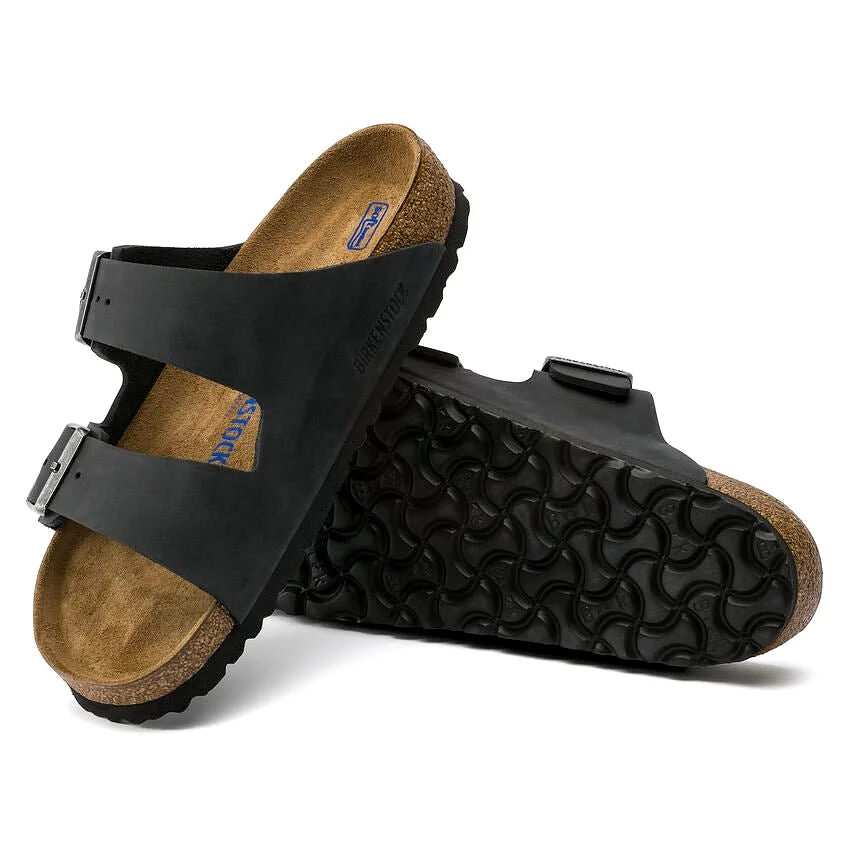 Birkenstock Arizona Soft Footbed - Black Oiled Leather