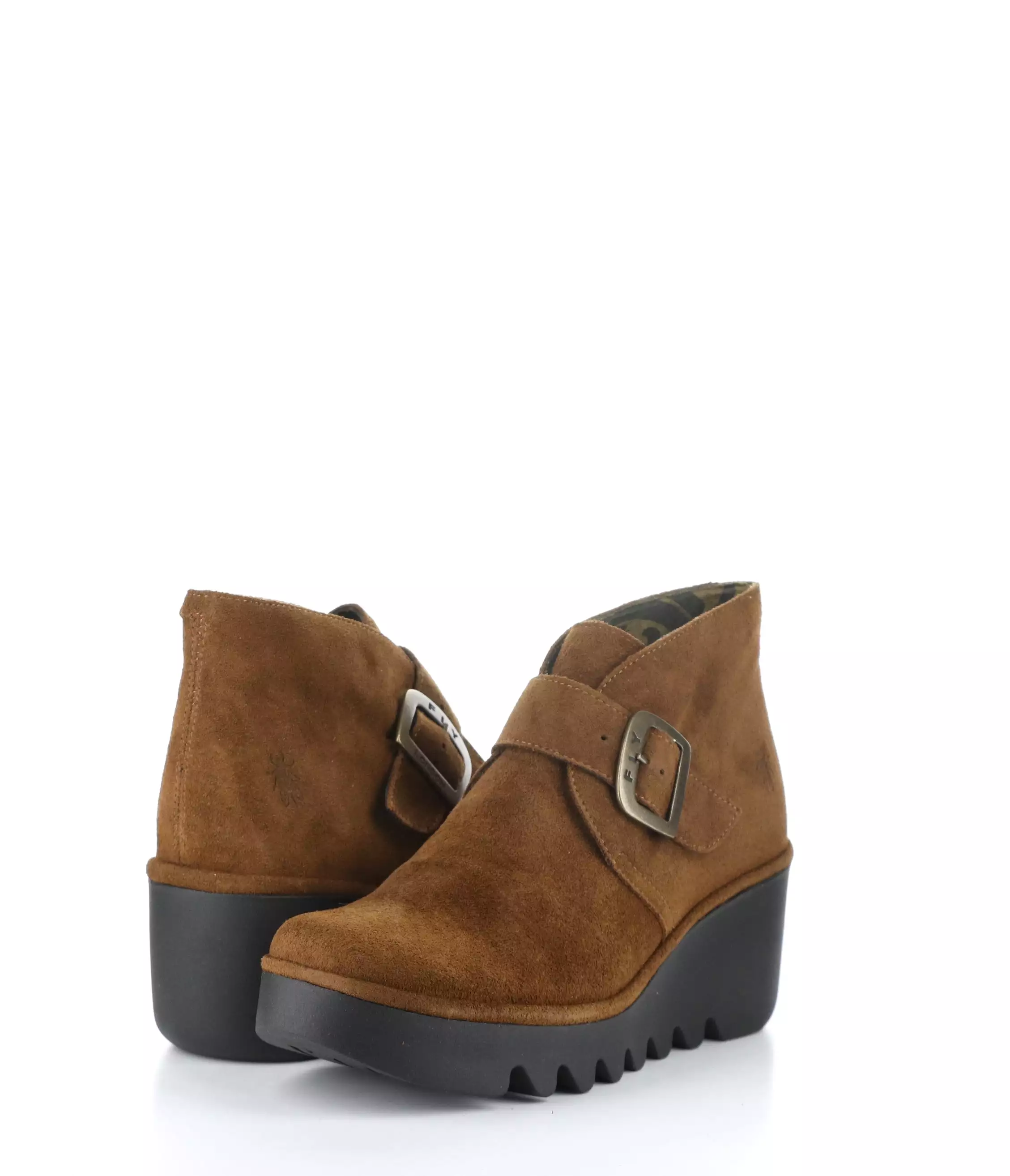 BIRT397FLY 002 CAMEL Round Toe Boots