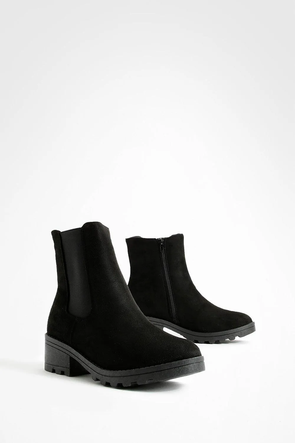 Block Heel Chelsea Boots