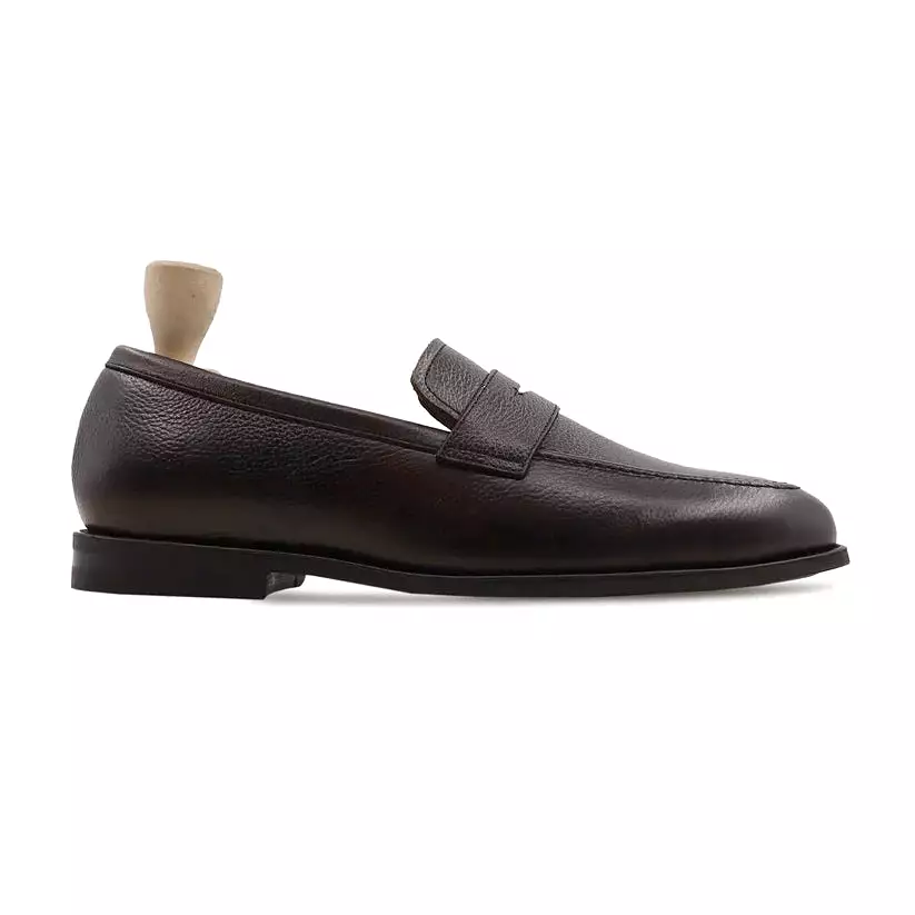 BRUIN - DARK BROWN PEBBLE GRAIN LOAFER