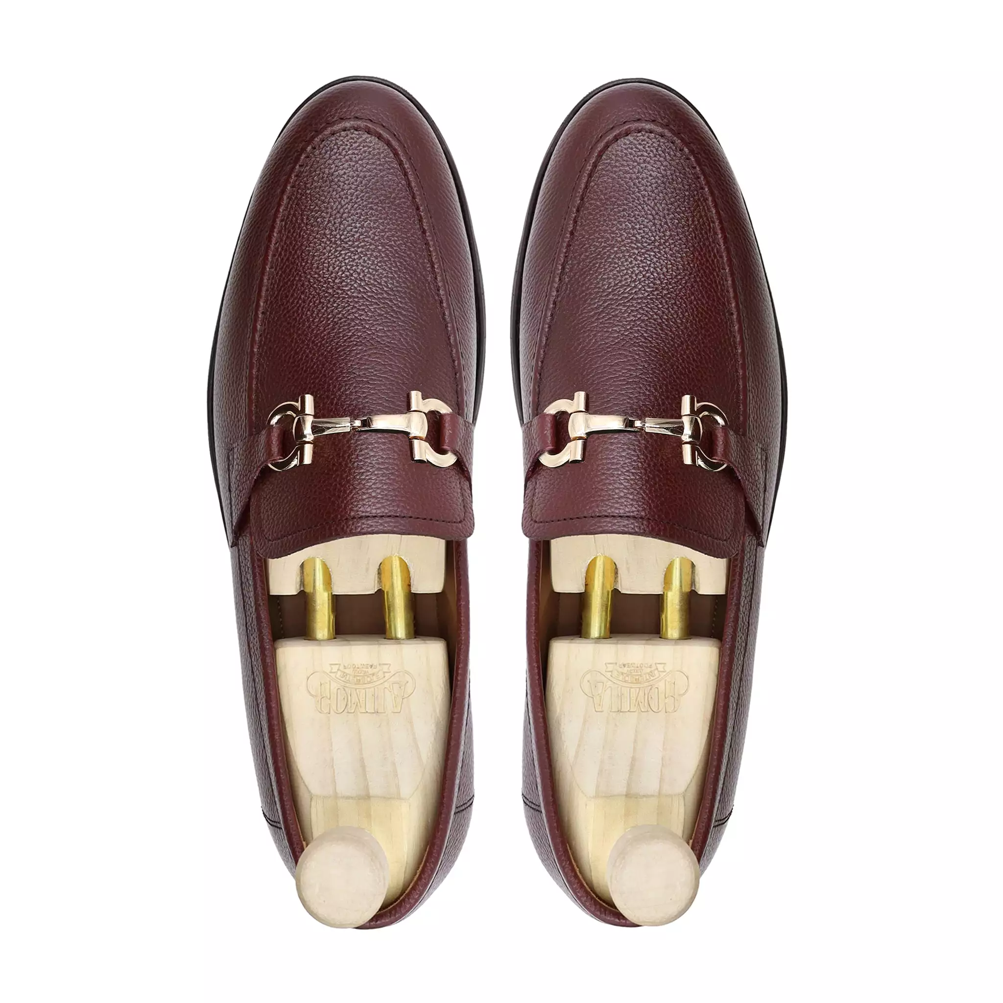 BUCHAREST - OXBLOOD PEBBLE GRAIN LOAFER