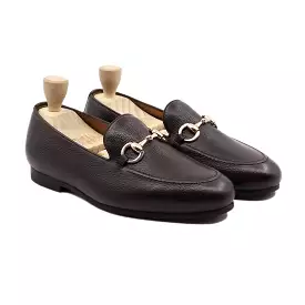 BYRON - DARK BROWN PEBBLE GRAIN LOAFER