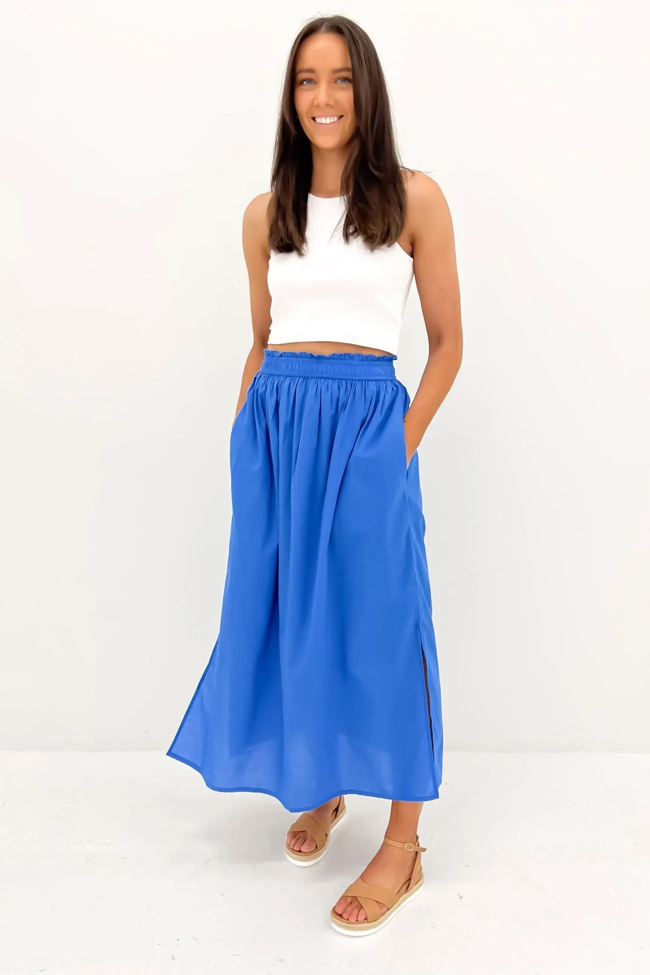 Charli Skirt Vivid Blue