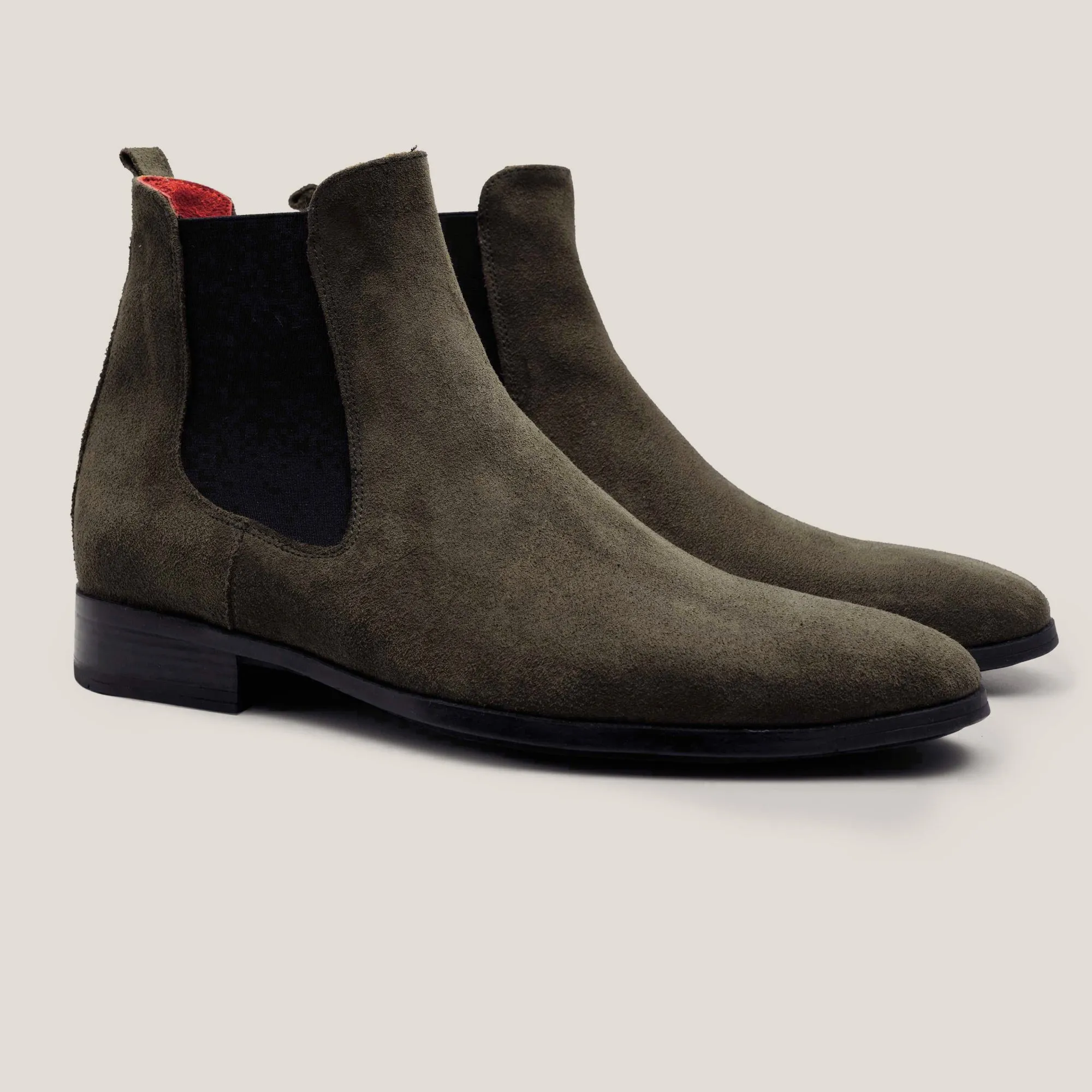 Chelsea Boots Camouflage Green Suede