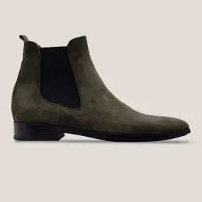 Chelsea Boots Camouflage Green Suede