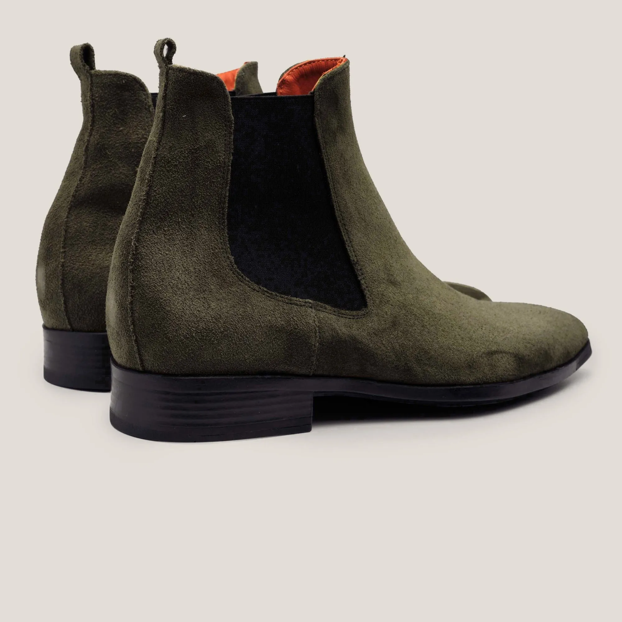 Chelsea Boots Camouflage Green Suede