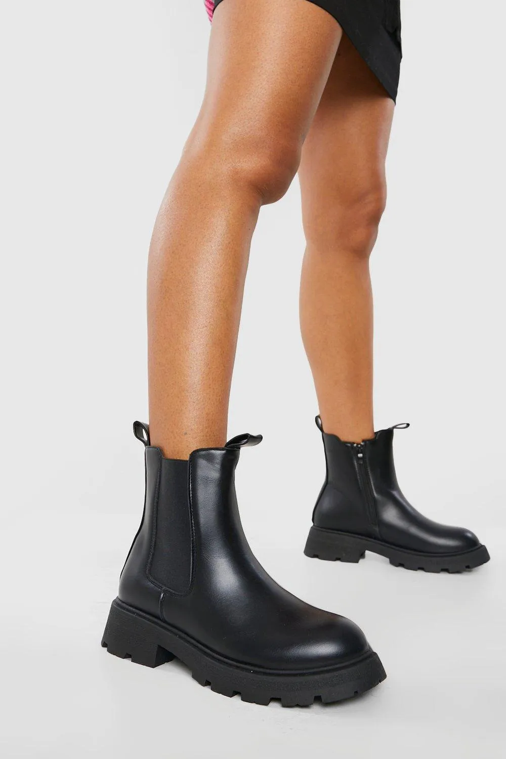 Chunky Cleated Chelsea Boots