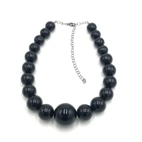 Chunky Graduated Black Necklace