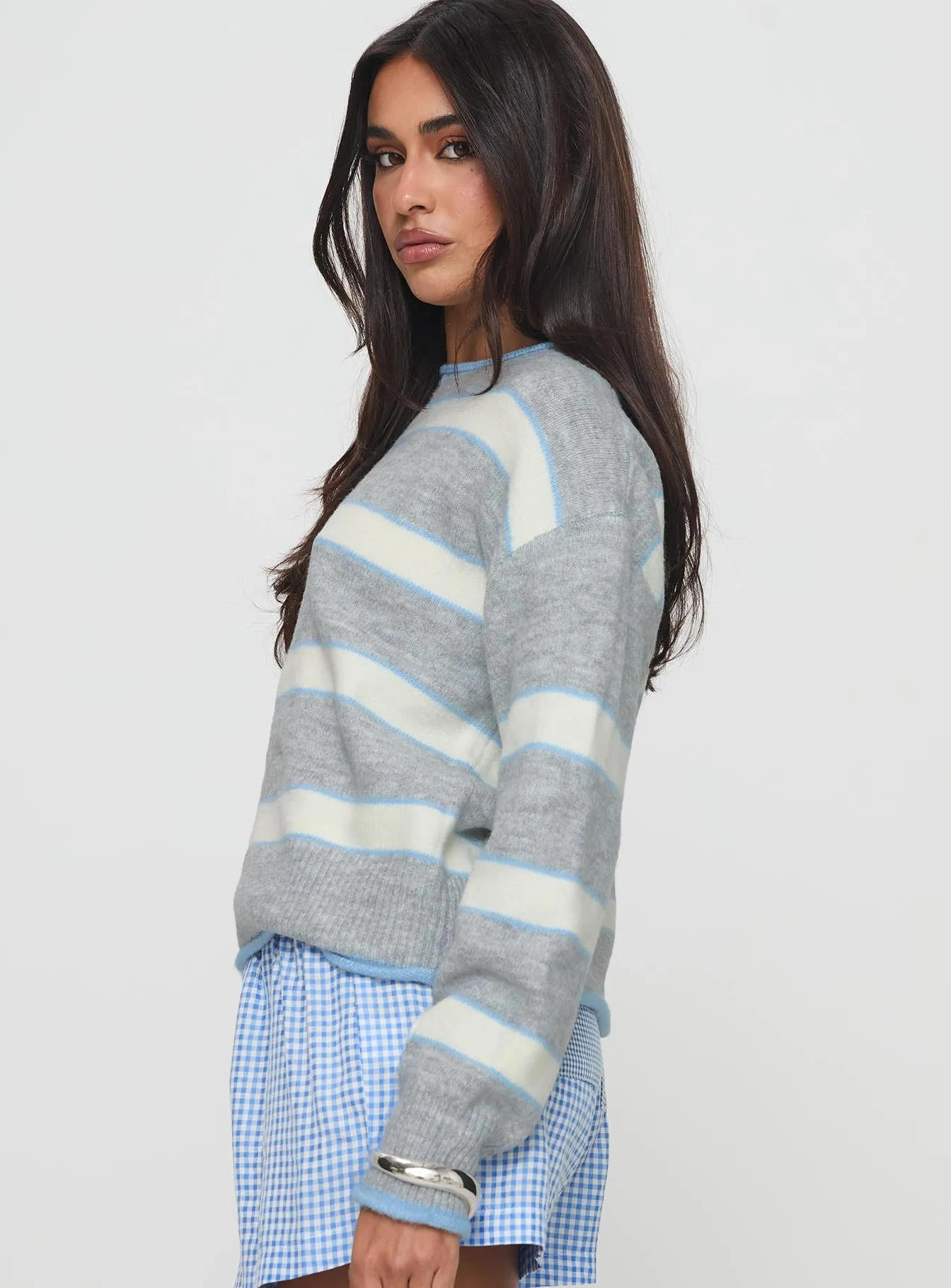 Clydie Knit Sweater Grey