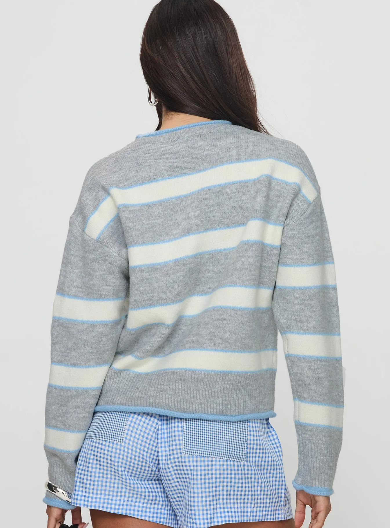 Clydie Knit Sweater Grey