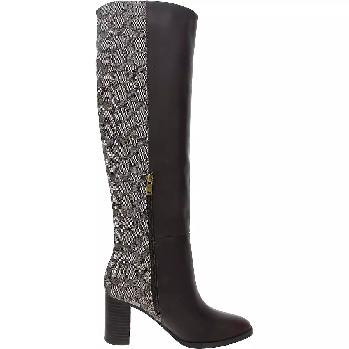 Coach Womens Ollie Leather Riding Knee-High Boots