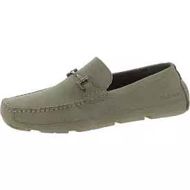 Cole Haan Mens Wyatt Bit Leather Slip-On Driving Moccasins