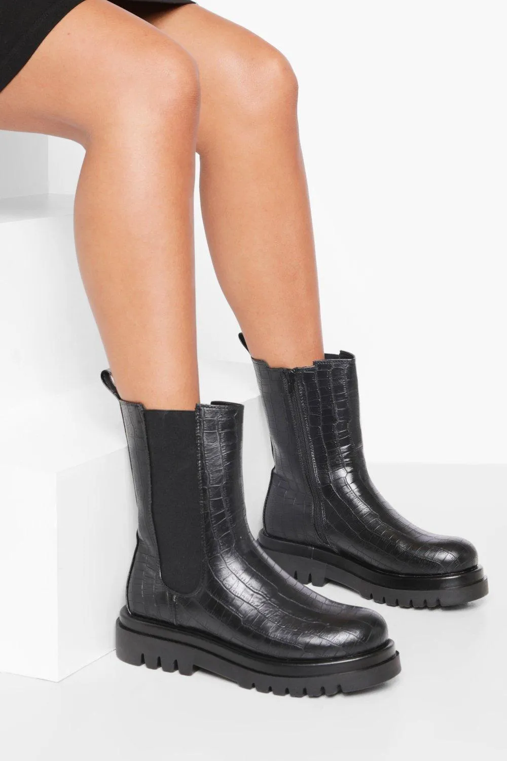 Croc Chunky Chelsea Boots