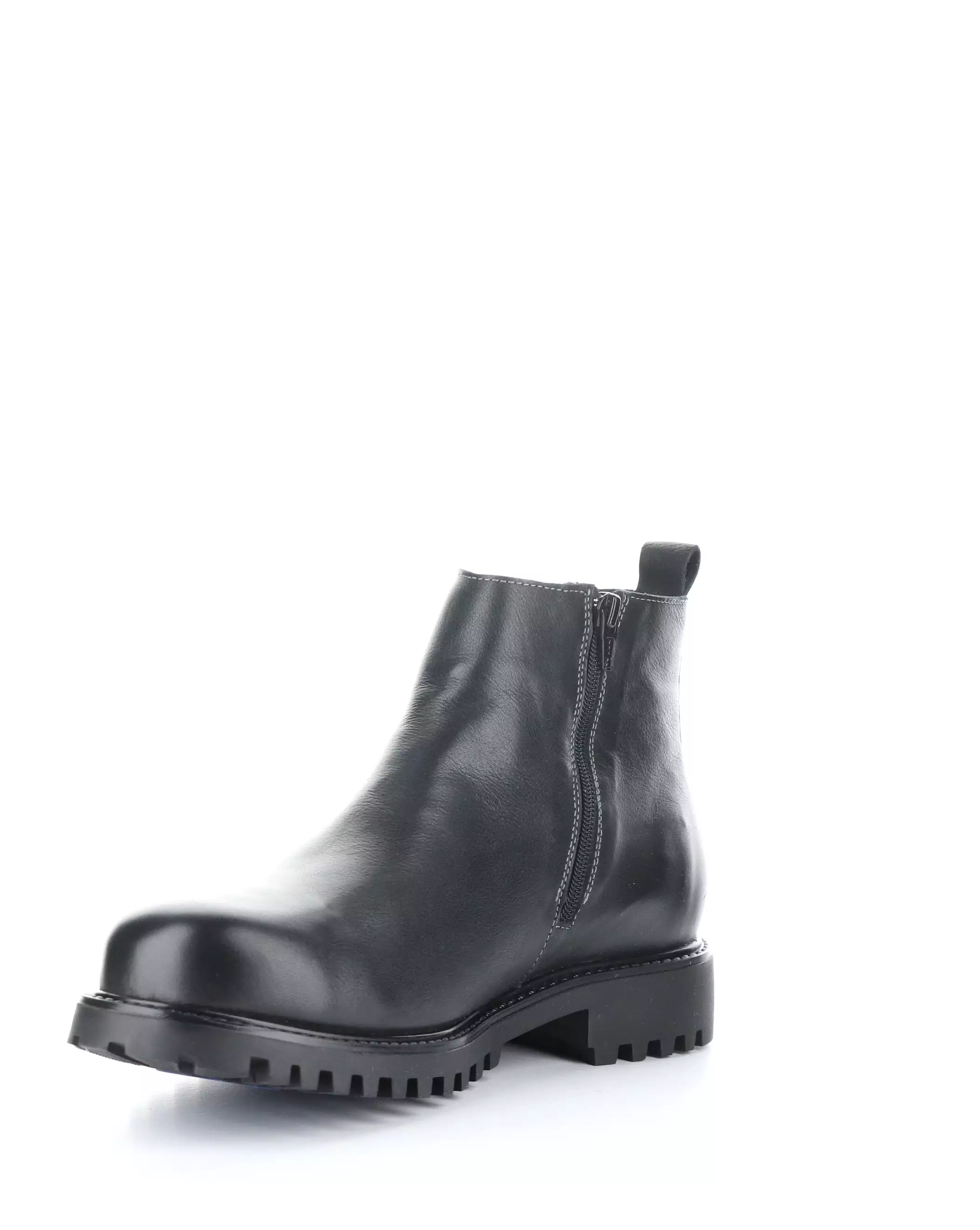 DAX BLACK Round Toe Boots