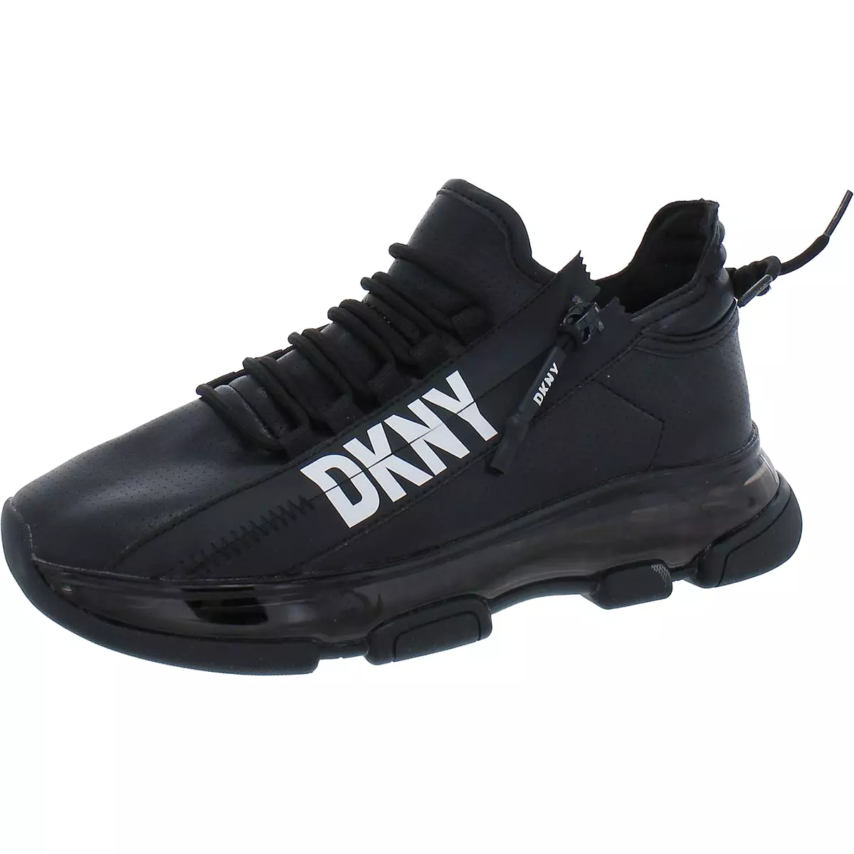 DKNY Womens Tokyo Faux Leather Lace-Up Athletic & Training Shoes