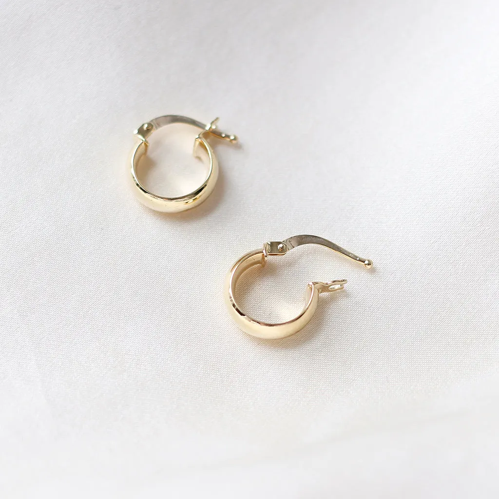 Domed Chunky Hoops