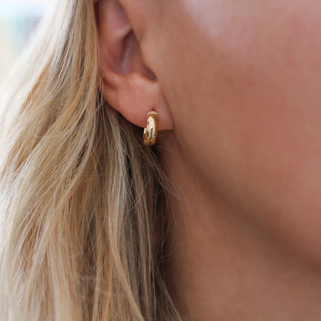 Domed Chunky Hoops