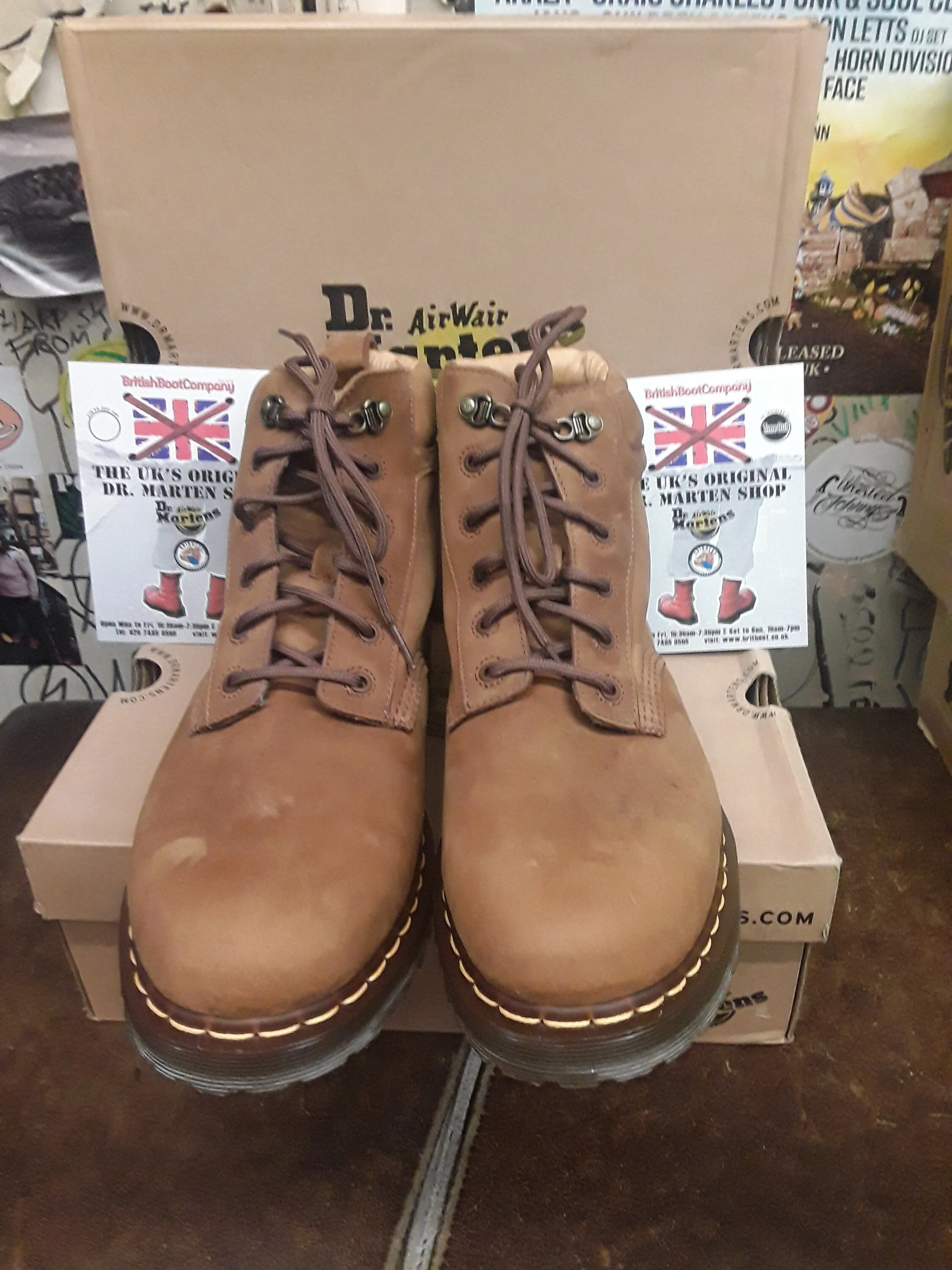 Dr Martens Tan Saxon Boot Size 10