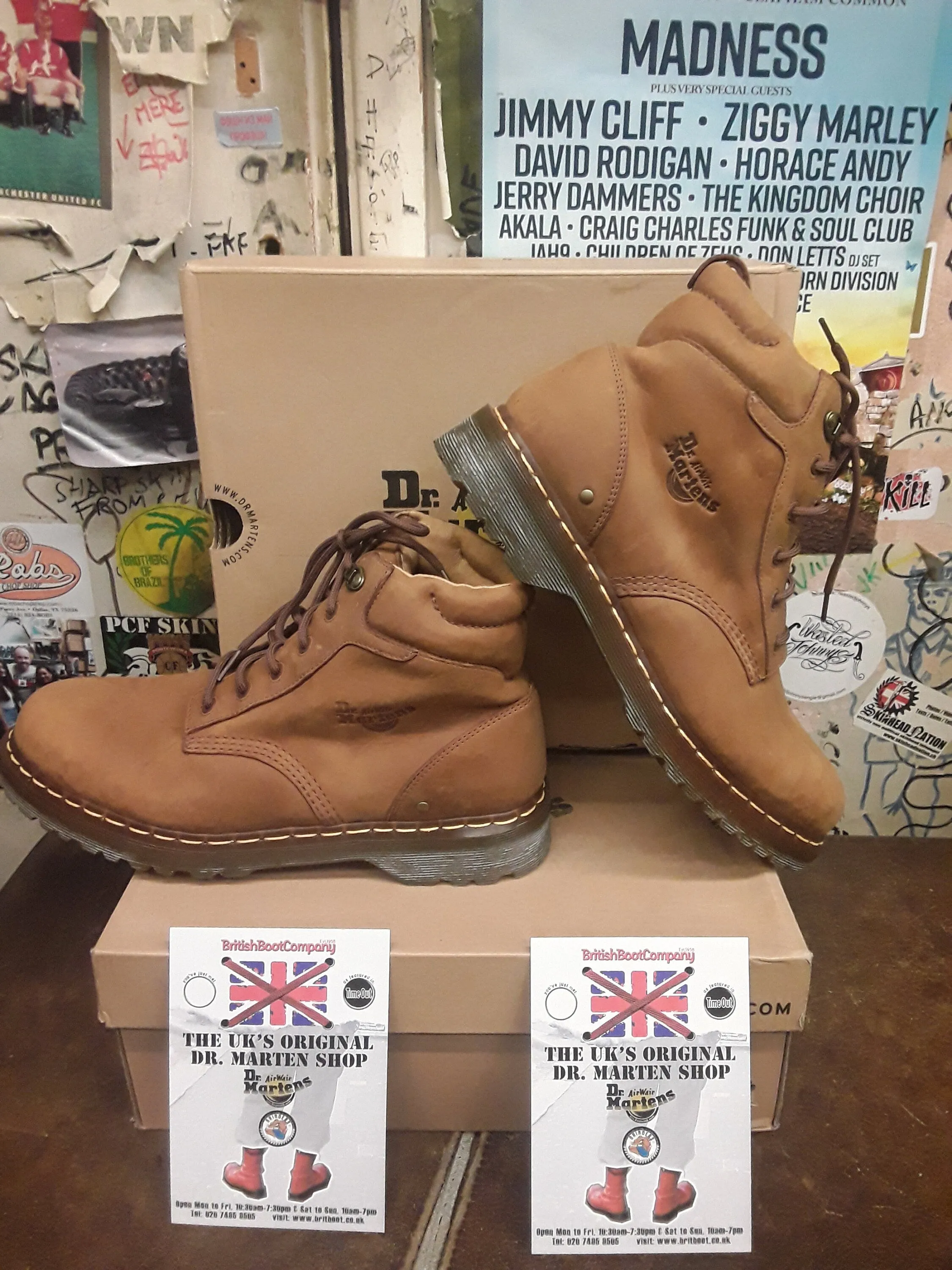 Dr Martens Tan Saxon Boot Size 10