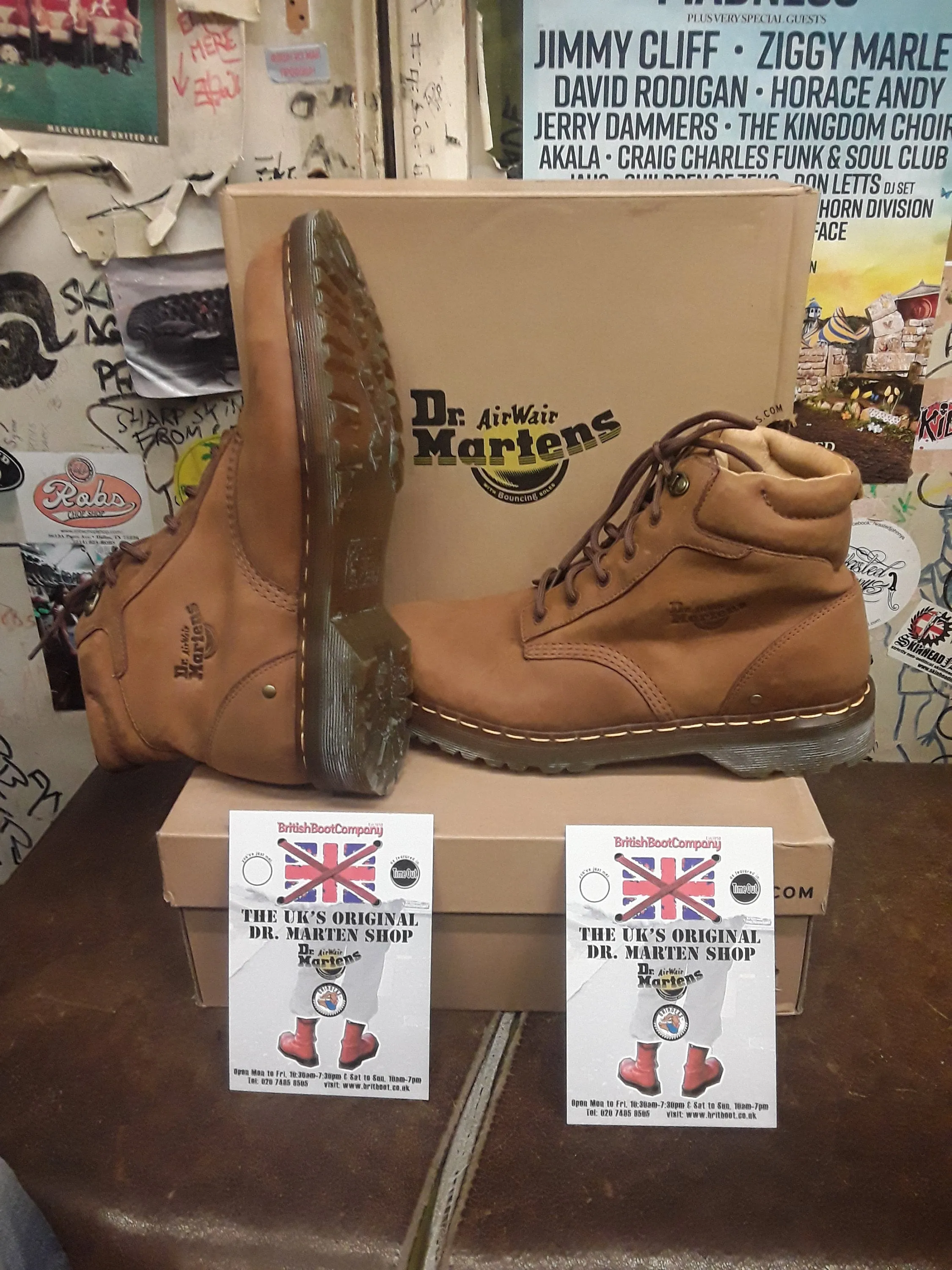 Dr Martens Tan Saxon Boot Size 10