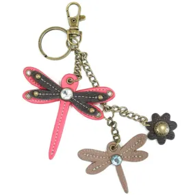 Dragonfly Mini Key Chain in Pink