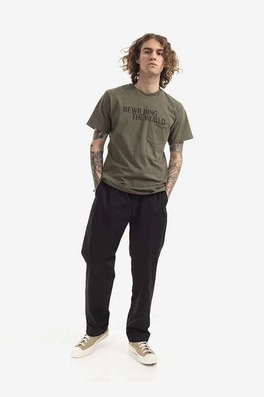 Engineered Garments cotton t-shirt green color