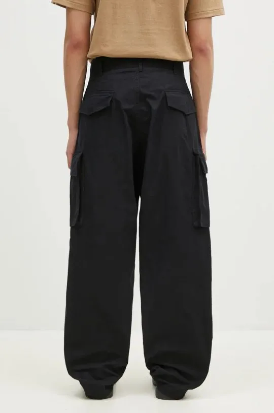 Engineered Garments cotton trousers FA Pant black color 24F1F016