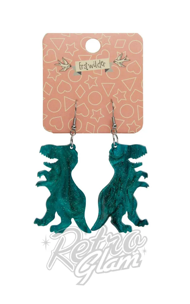 Erstwilder Dinosauria Essentials Tyrannosaurus Drop Earrings - Assorted Colours