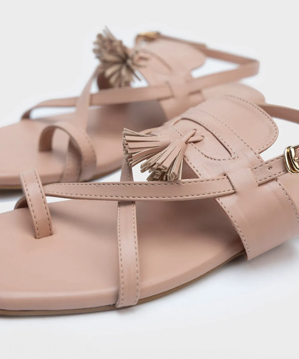 Faux Leather Sandals