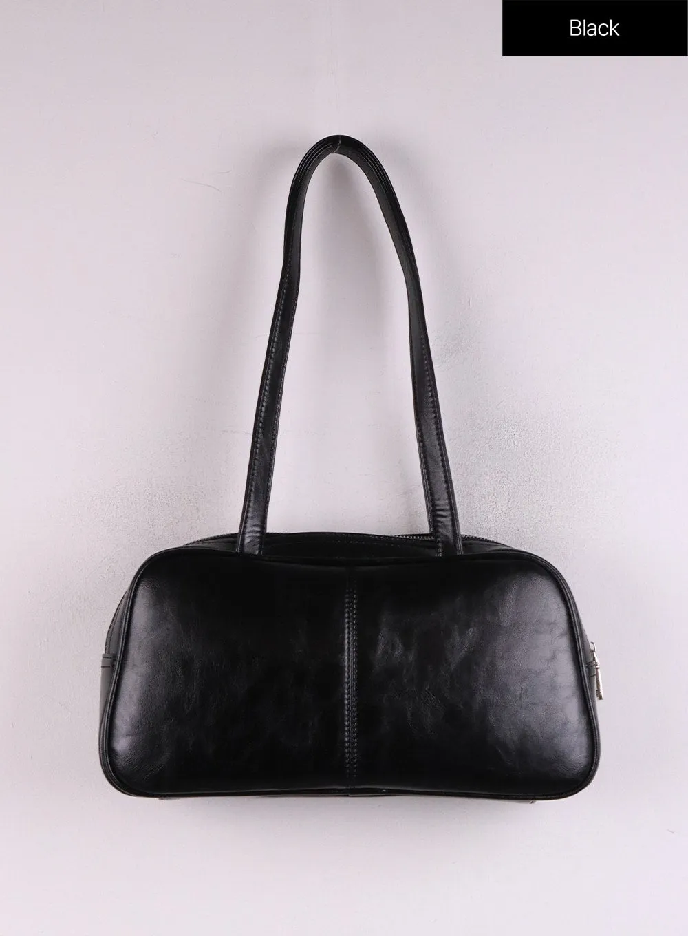 Faux Leather Shoulder Bag CJ426